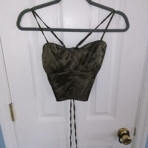 Forever 21, xs, metallic green.